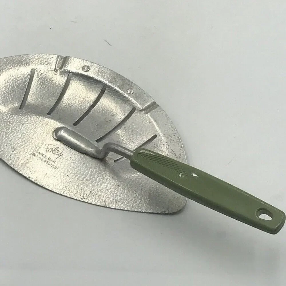 Vintage Chromium Plated Ekco USA Kitchen Utensil Lot Avocado Green Campbells S&P
